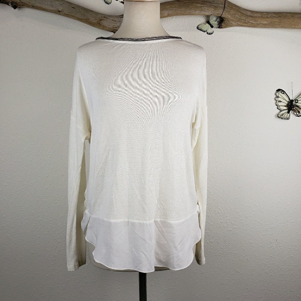 SanctuaryβcreamΒ sweaterββwithβrayonβhem